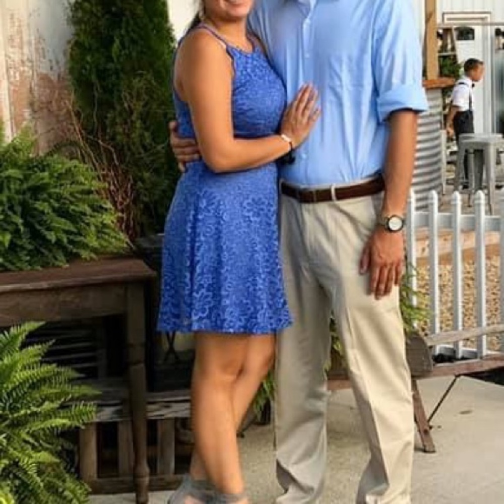 Scalloped Lace Fit & Flare Dress